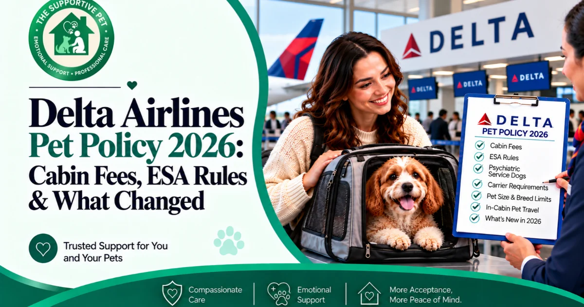 Delta Airlines Pet Policy 2026: Cabin Fees, ESA Rules & What Changed