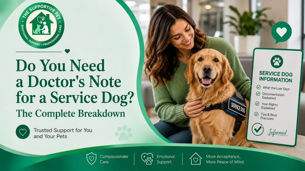 Do You Need a Doctor's Note for a Service Dog? The Complete Breakdown