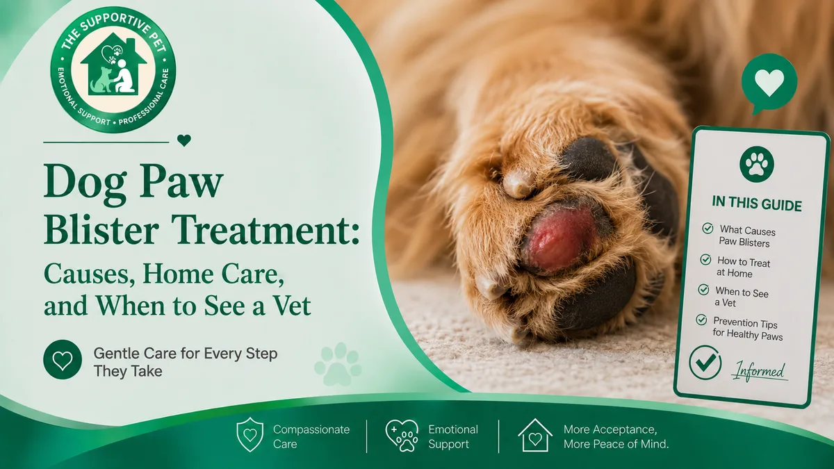Dog Paw Blister Treatment: Causes, Home Care, and When to See a Vet