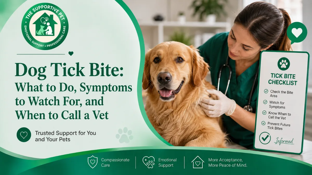 Dog Tick Bite: What to Do, Symptoms to Watch For, and When to Call a Vet