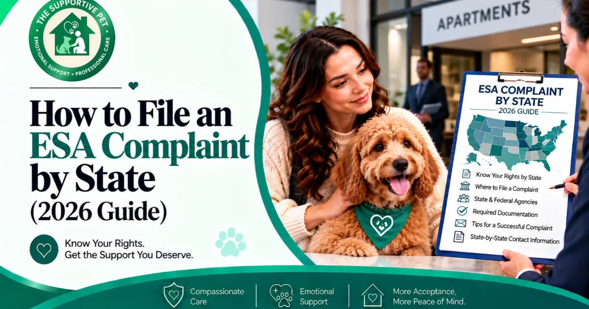 How to File an ESA Complaint by State (2026 Guide)