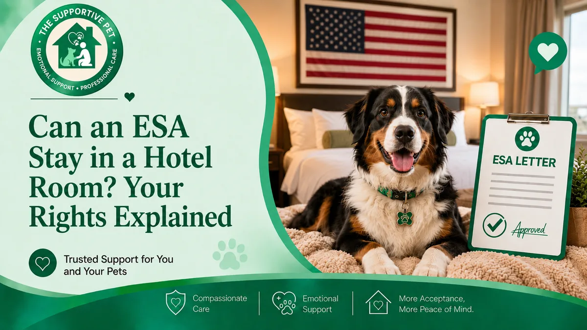 Can an ESA Stay in a Hotel Room? Your Rights Explained
