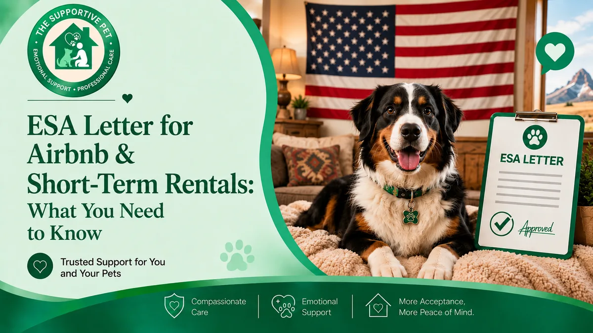 ESA Letter for Airbnb & Short-Term Rentals: What You Need to Know