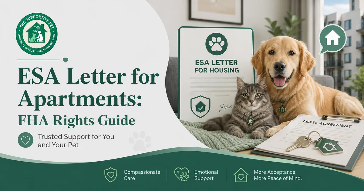 ESA Letter for Apartments: FHA Rights Guide