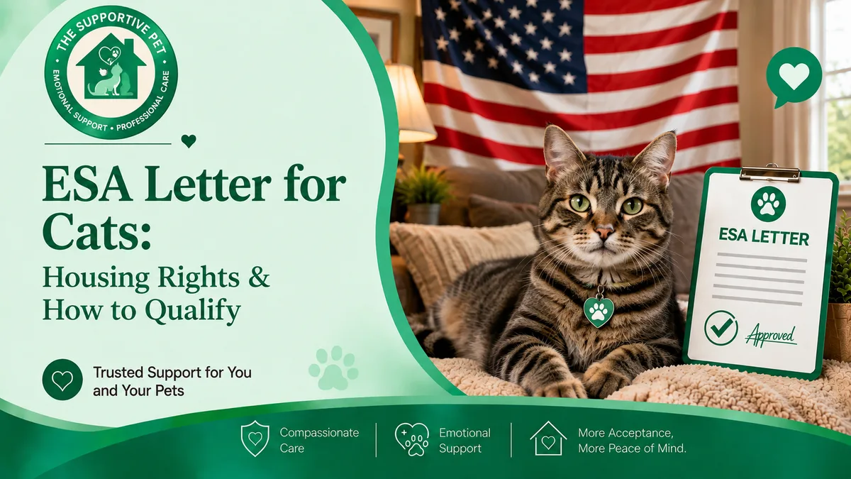 ESA Letter for Cats: Housing Rights & How to Qualify