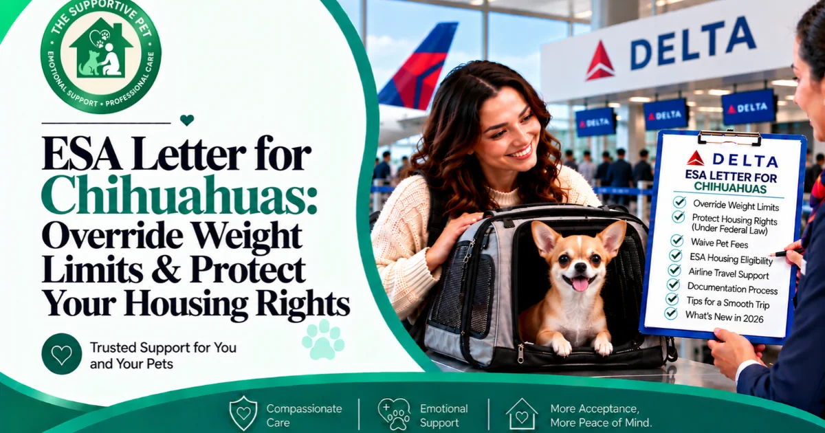 ESA Letter for Chihuahuas: Request a Weight Limit Exemption & Protect Your Housing Rights