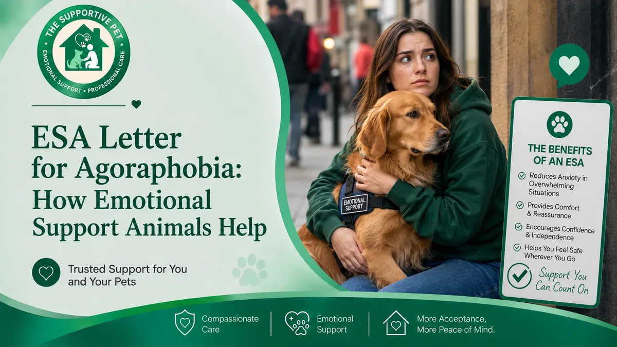 ESA Letter for Agoraphobia: How Emotional Support Animals Help