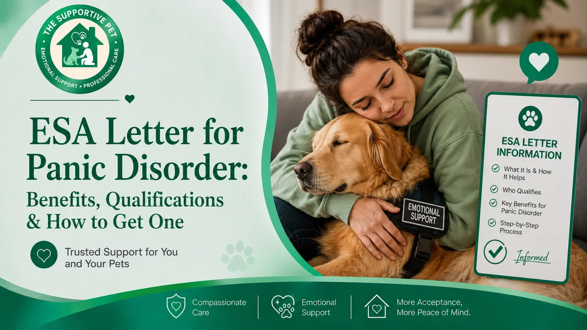 ESA Letter for Panic Disorder: Benefits, Qualifications & How to Get One