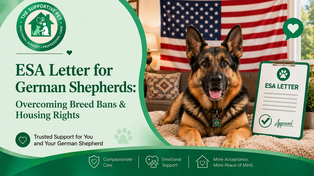 ESA Letter for German Shepherds: Overcoming Breed Bans & Housing Rights