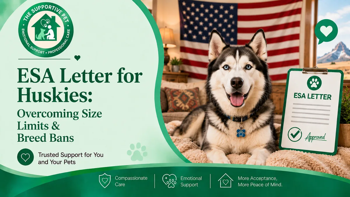ESA Letter for Huskies: Overcoming Size Limits & Breed Bans