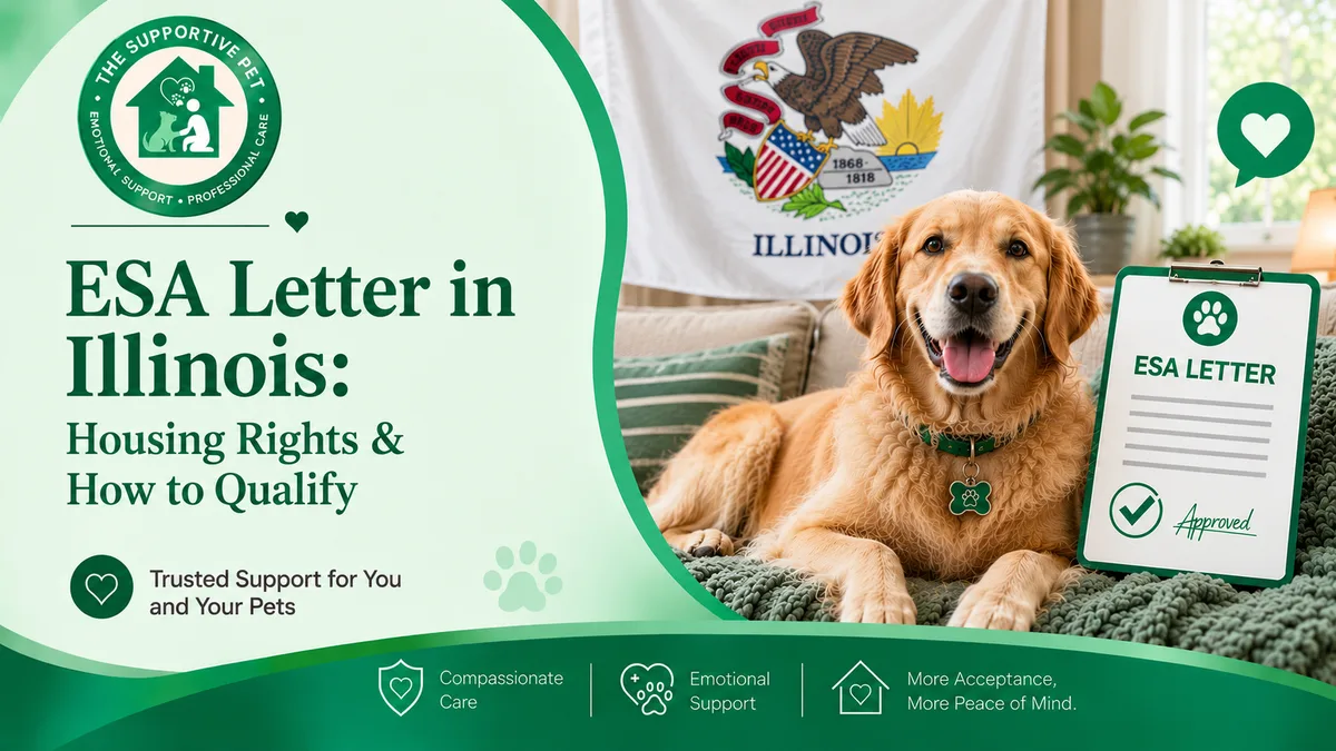 ESA Letter in Illinois: Housing Rights & How to Qualify