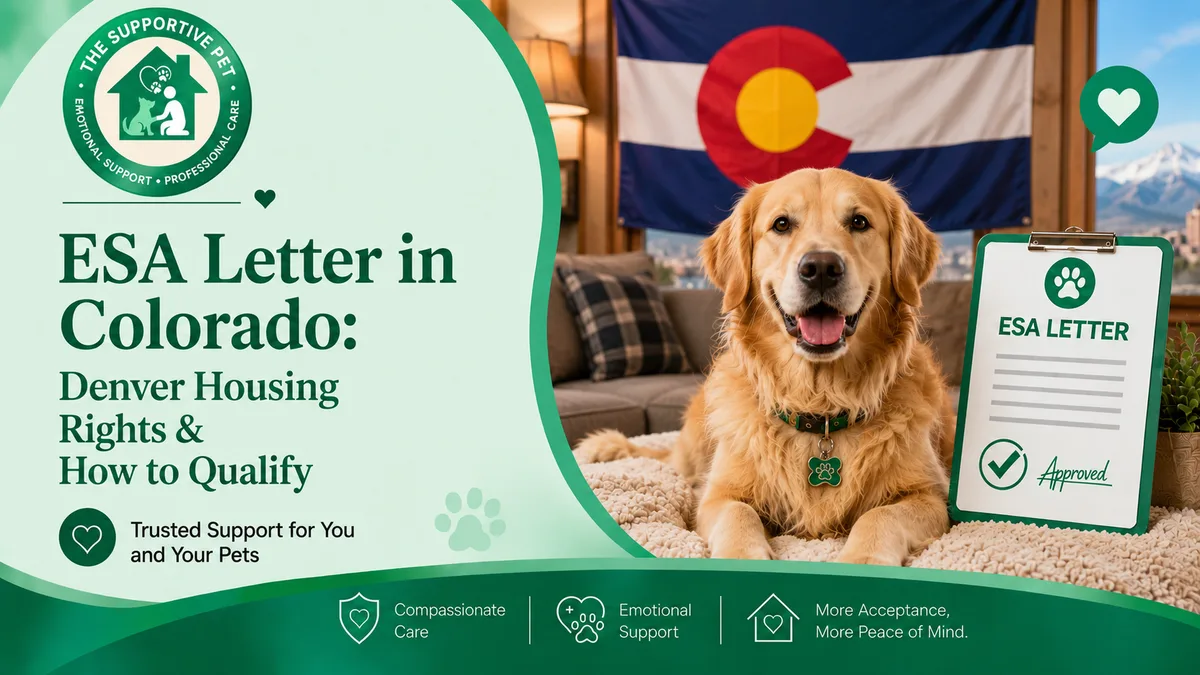 ESA Letter in Colorado: Denver Housing Rights & How to Qualify