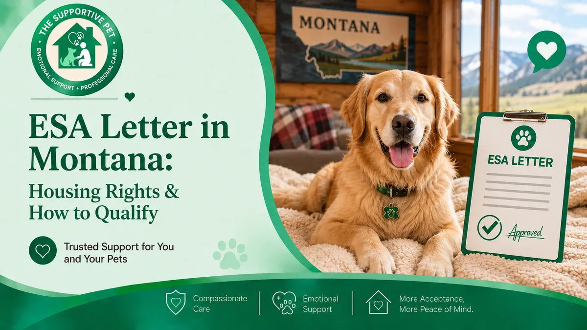 ESA Letter in Montana: Housing Rights & How to Qualify
