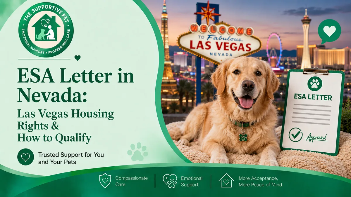 ESA Letter in Nevada: Las Vegas Housing Rights & How to Qualify