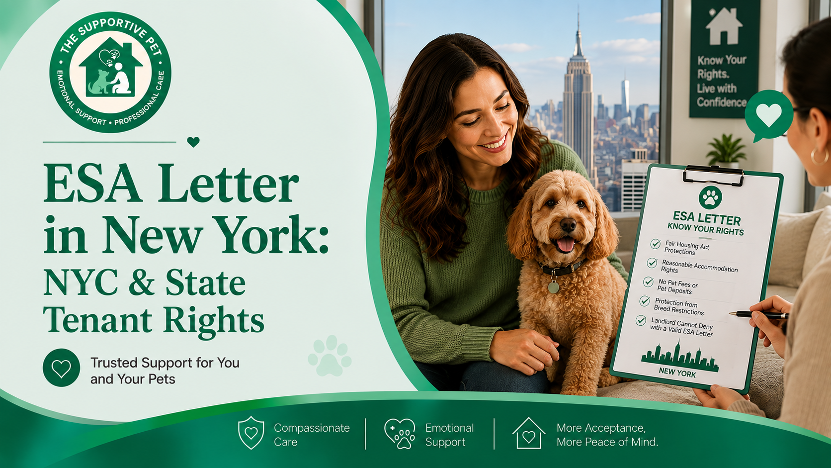 ESA Letter in New York: NYC & State Tenant Rights