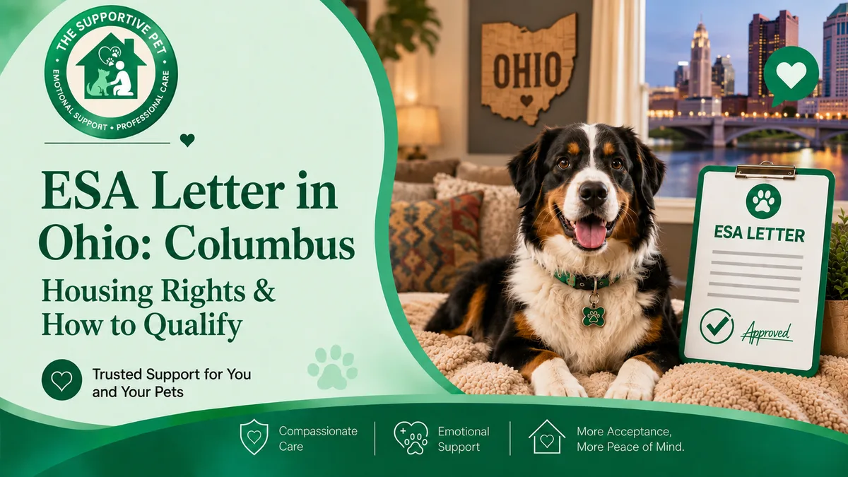 ESA Letter in Ohio: Columbus Housing Rights & How to Qualify