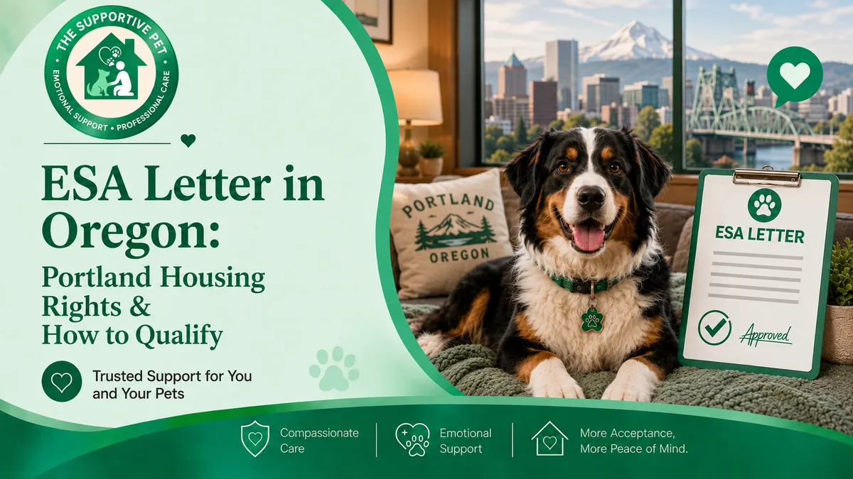 ESA Letter in Oregon: Portland Housing Rights & How to Qualify