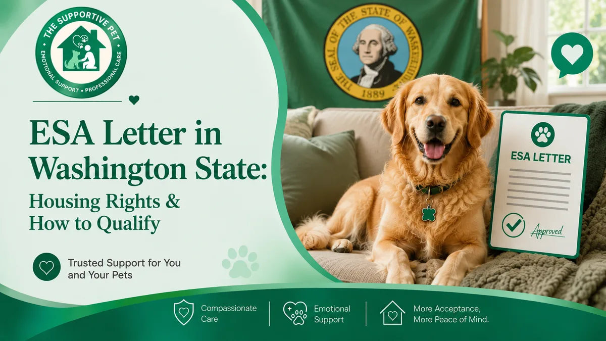 ESA Letter in Washington State: Housing Rights & How to Qualify