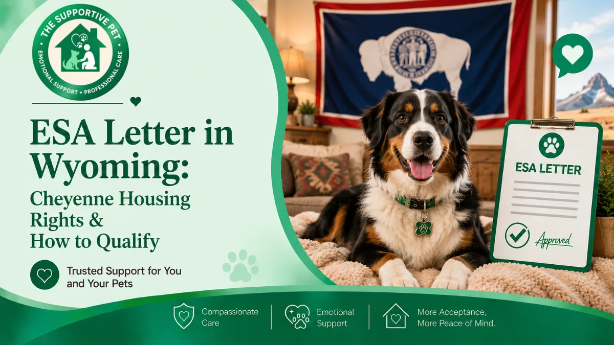 ESA Letter in Wyoming: Cheyenne Housing Rights & How to Qualify