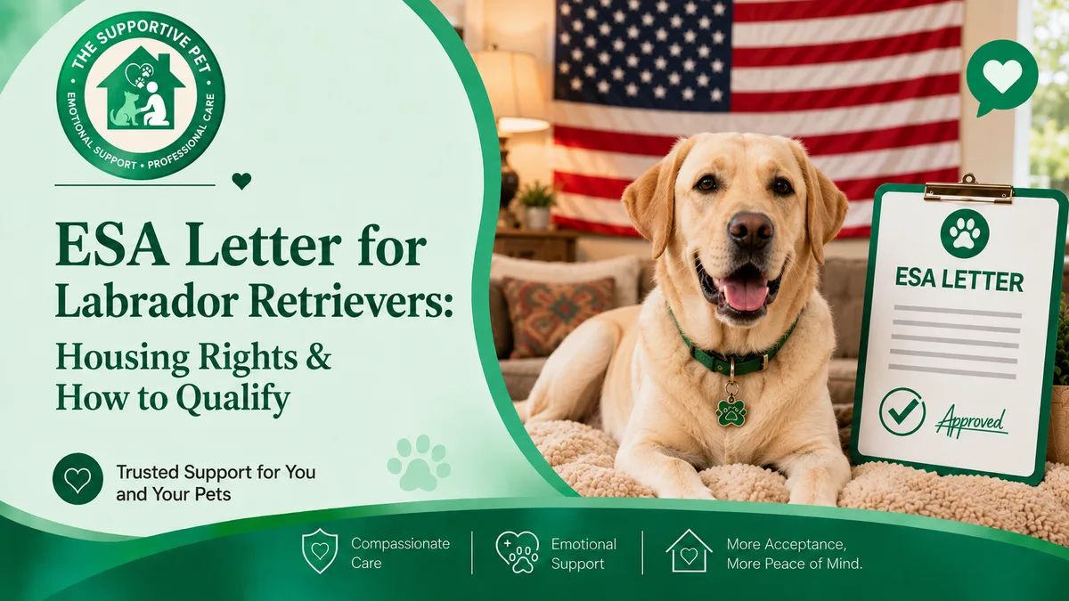 ESA Letter for Labrador Retrievers: Housing Rights & How to Qualify