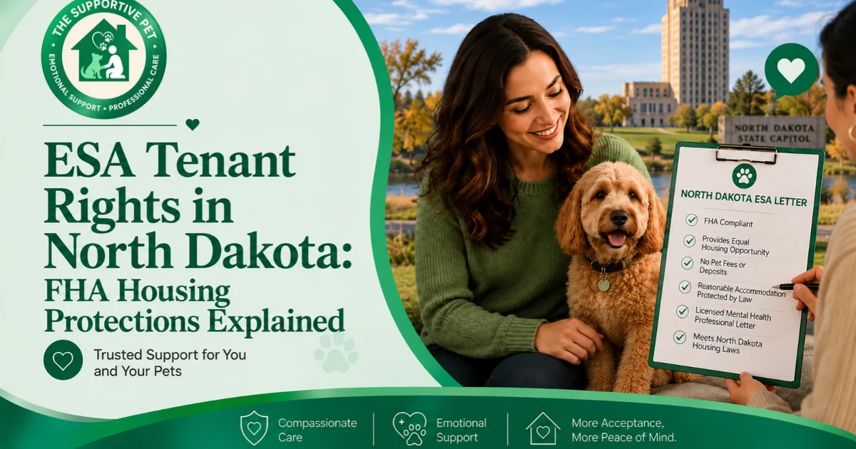 ESA Tenant Rights in North Dakota: FHA Housing Protections Explained