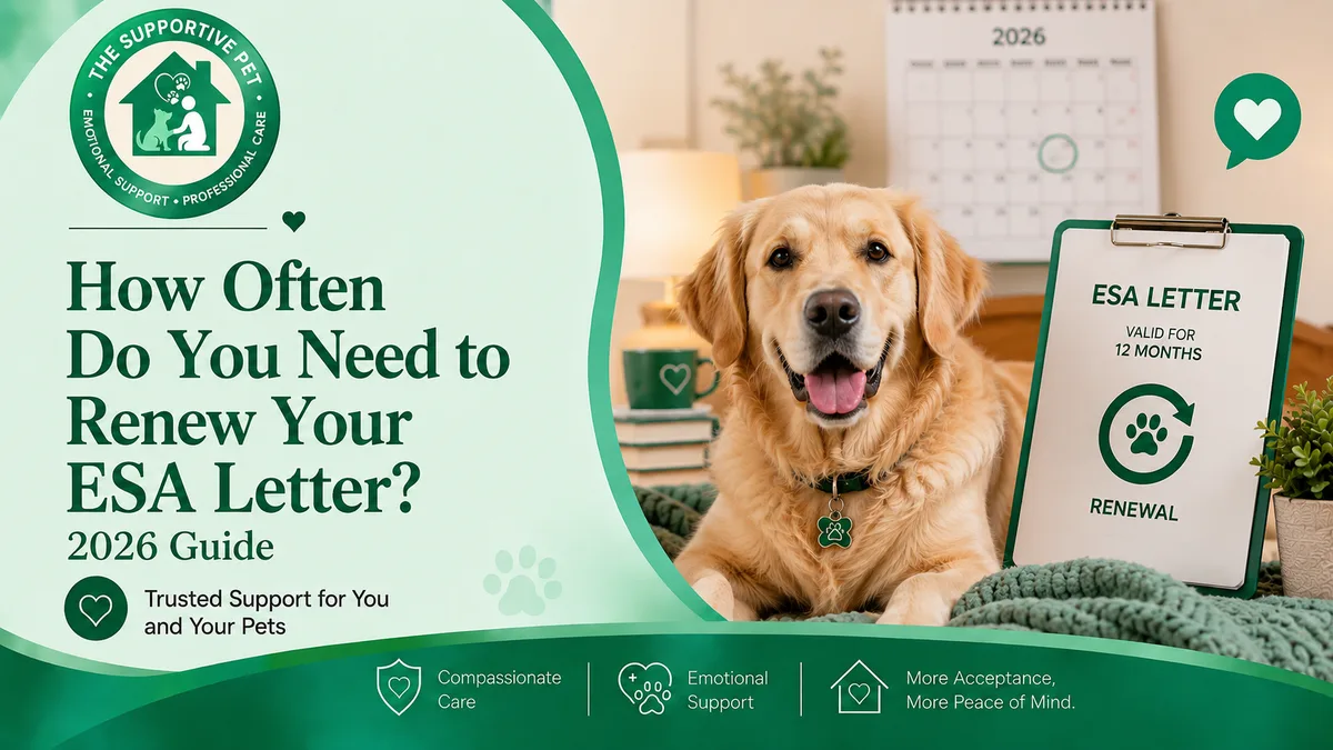 How Often Do You Need to Renew Your ESA Letter? 2026 Guide