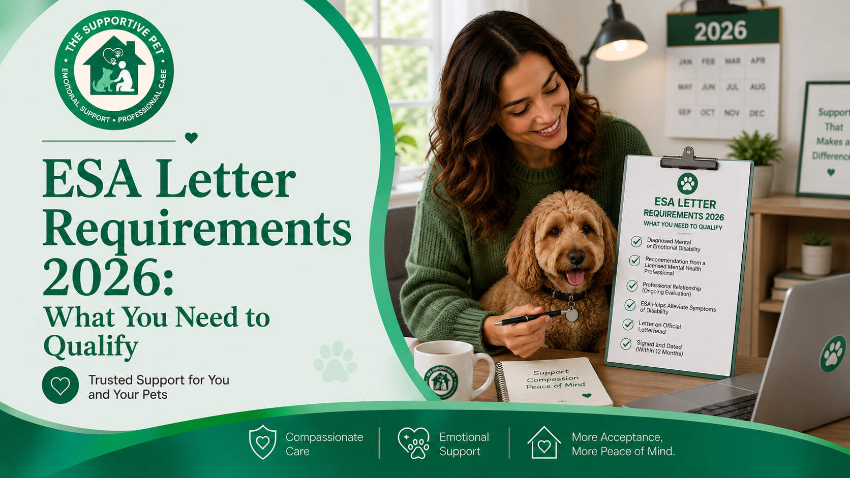 ESA Letter Requirements 2026: What You Need to Qualify