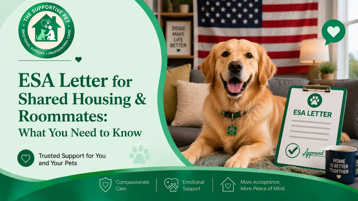 ESA Letter for Shared Housing & Roommates: What You Need to Know