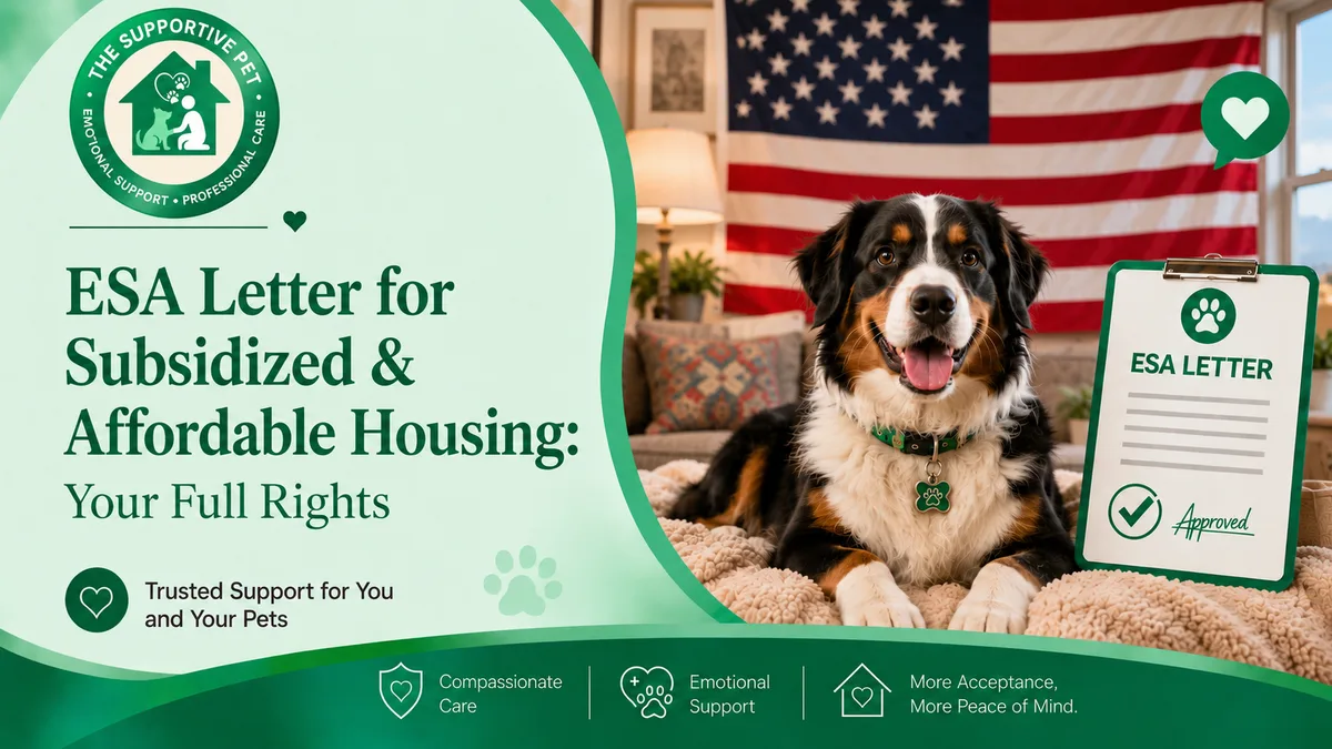 ESA Letter for Subsidized & Affordable Housing: Your Full Rights