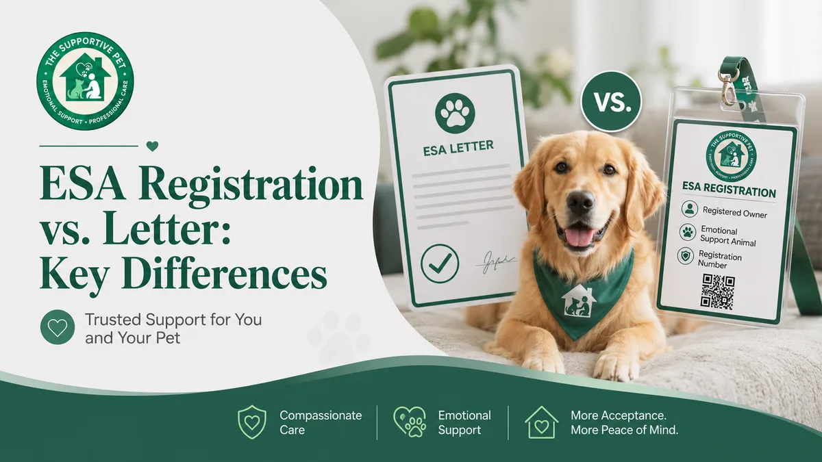 ESA Registration vs. Letter: Key Differences
