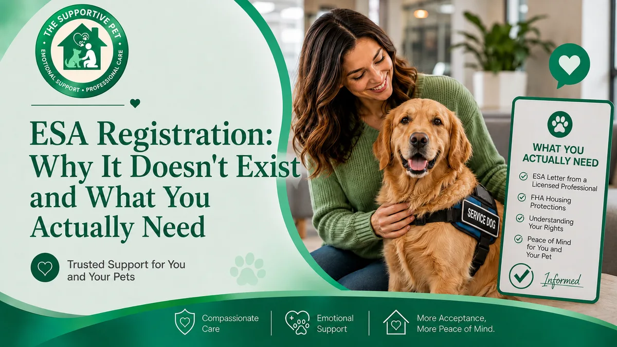 ESA Registration: Why It Doesn't Exist and What You Actually Need
