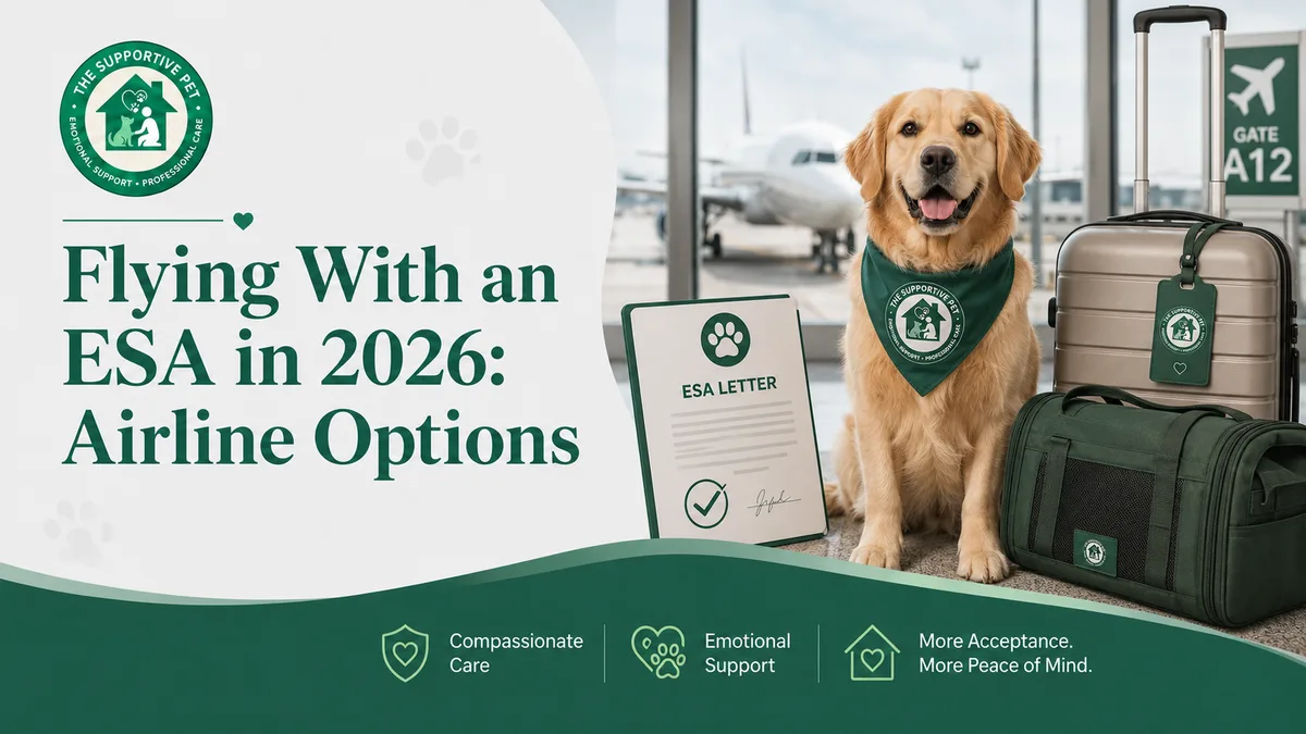 Flying With an ESA in 2026: Airline Options