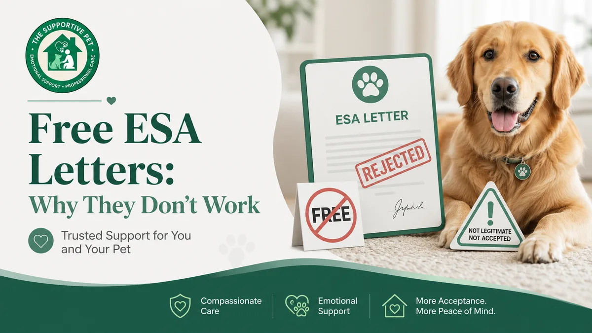 Free ESA Letters: Why They Don't Work