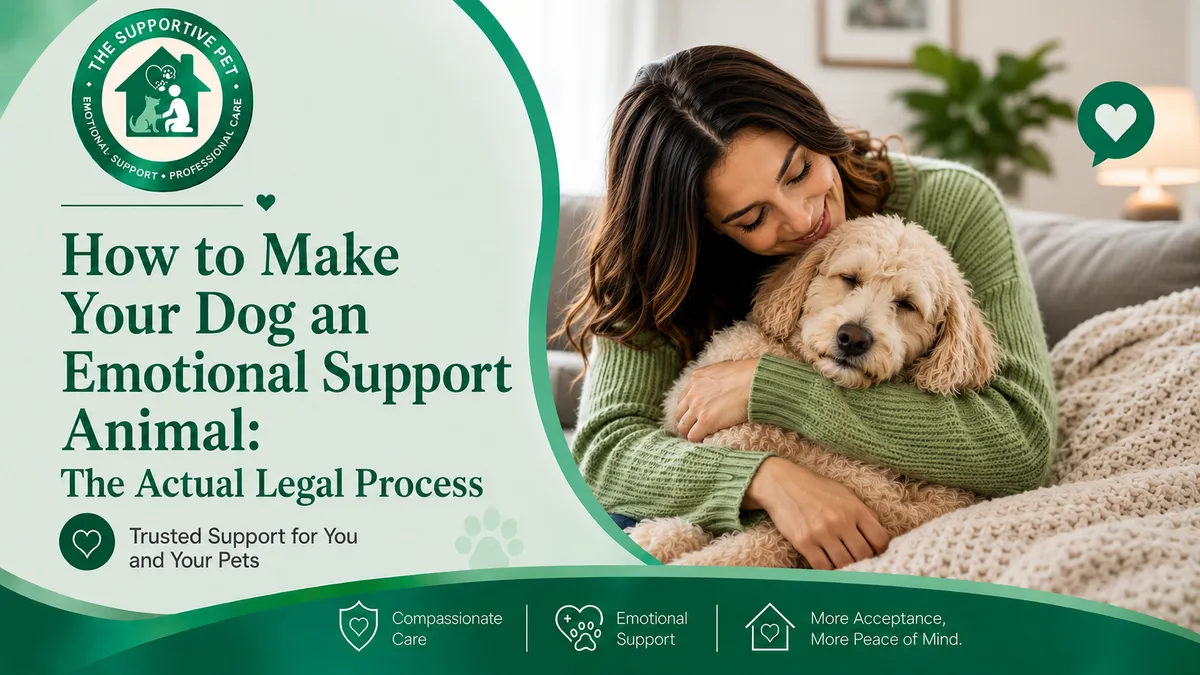 How to Make Your Dog an Emotional Support Animal: The Actual Legal Process