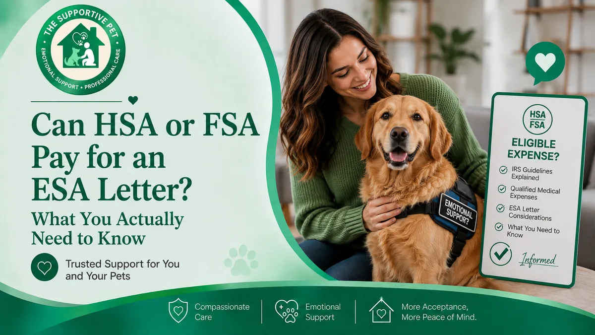 Can HSA or FSA Pay for an ESA Letter? What You Actually Need to Know
