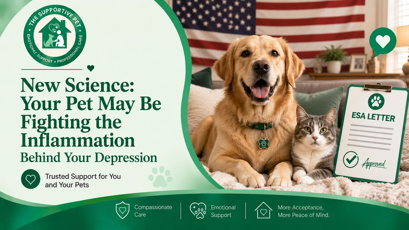 New Science: Your Pet May Be Fighting the Inflammation Behind Your Depression