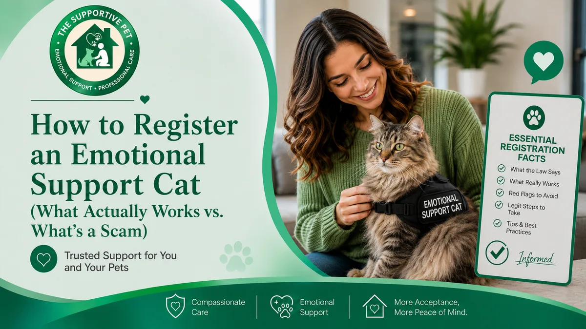 How to Register an Emotional Support Cat (What Actually Works vs. What's a Scam)