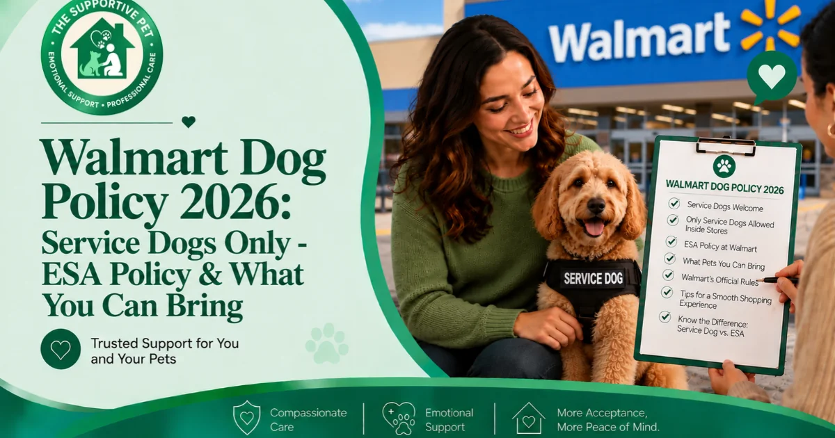Walmart Dog Policy 2026: Service Dogs Only - ESA Policy & What You Can Bring